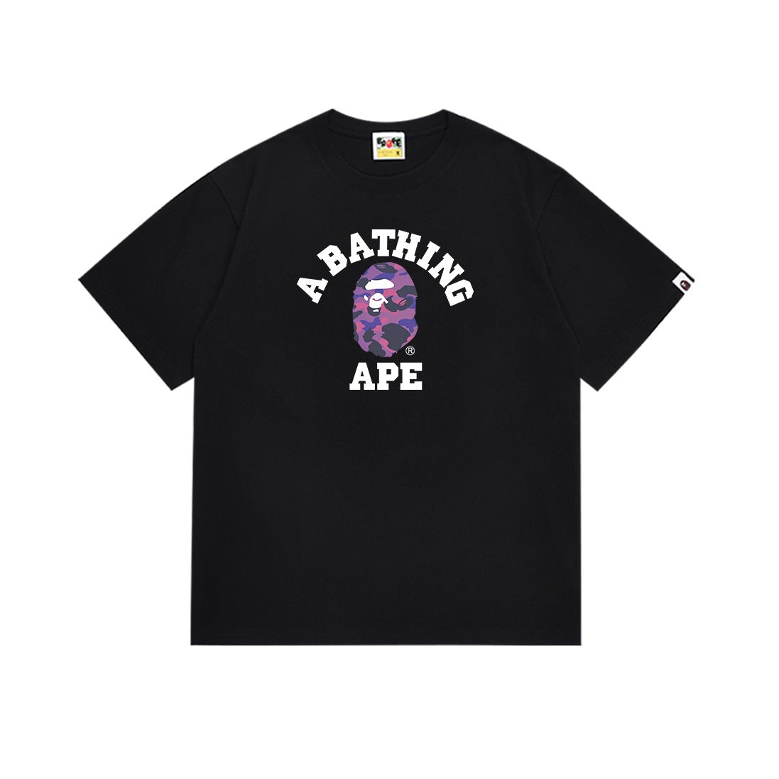 Bape Multi‑Camo Ape Head Graphic Oversized Tee Streetwear Unisex