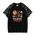 Bathing Ape T-Shirt Summer Luminous Starry Sky Cartoon Printed Short Sleeve T-shirt