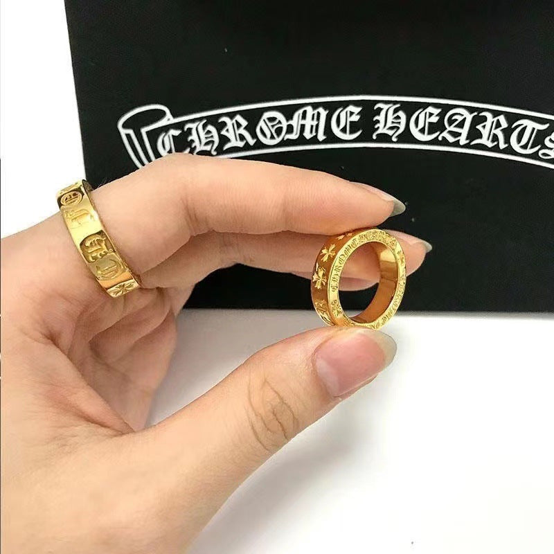 Chrome Heart Ring Fashion Personality