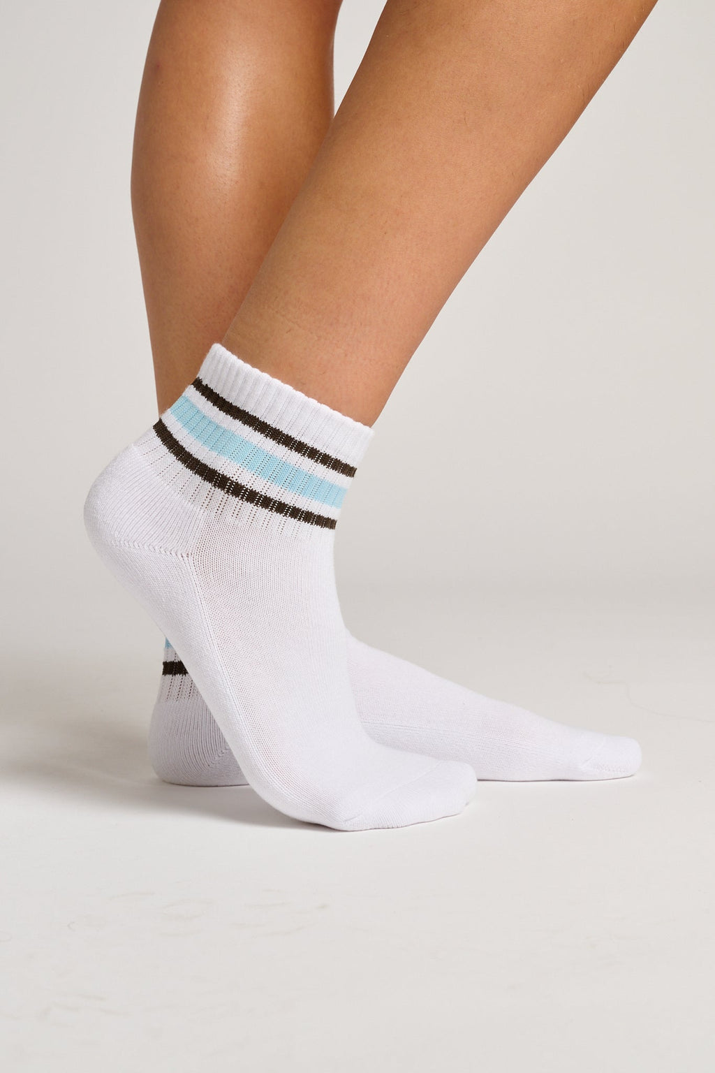 Sport Stripe Quarter Cut Sock