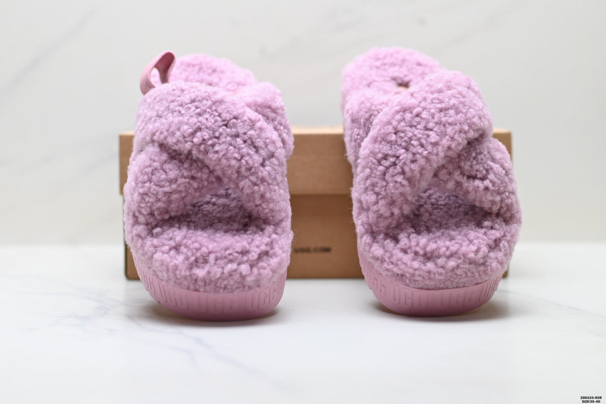 UGG Slipper Evolution Fluffy Platform Slides