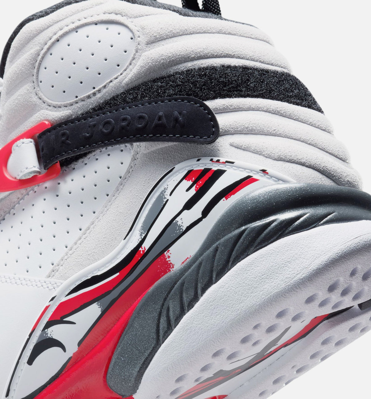 Air Jordan 8 Retro White and True Red Men's Lifestyle Shoe – White/Black/True Red