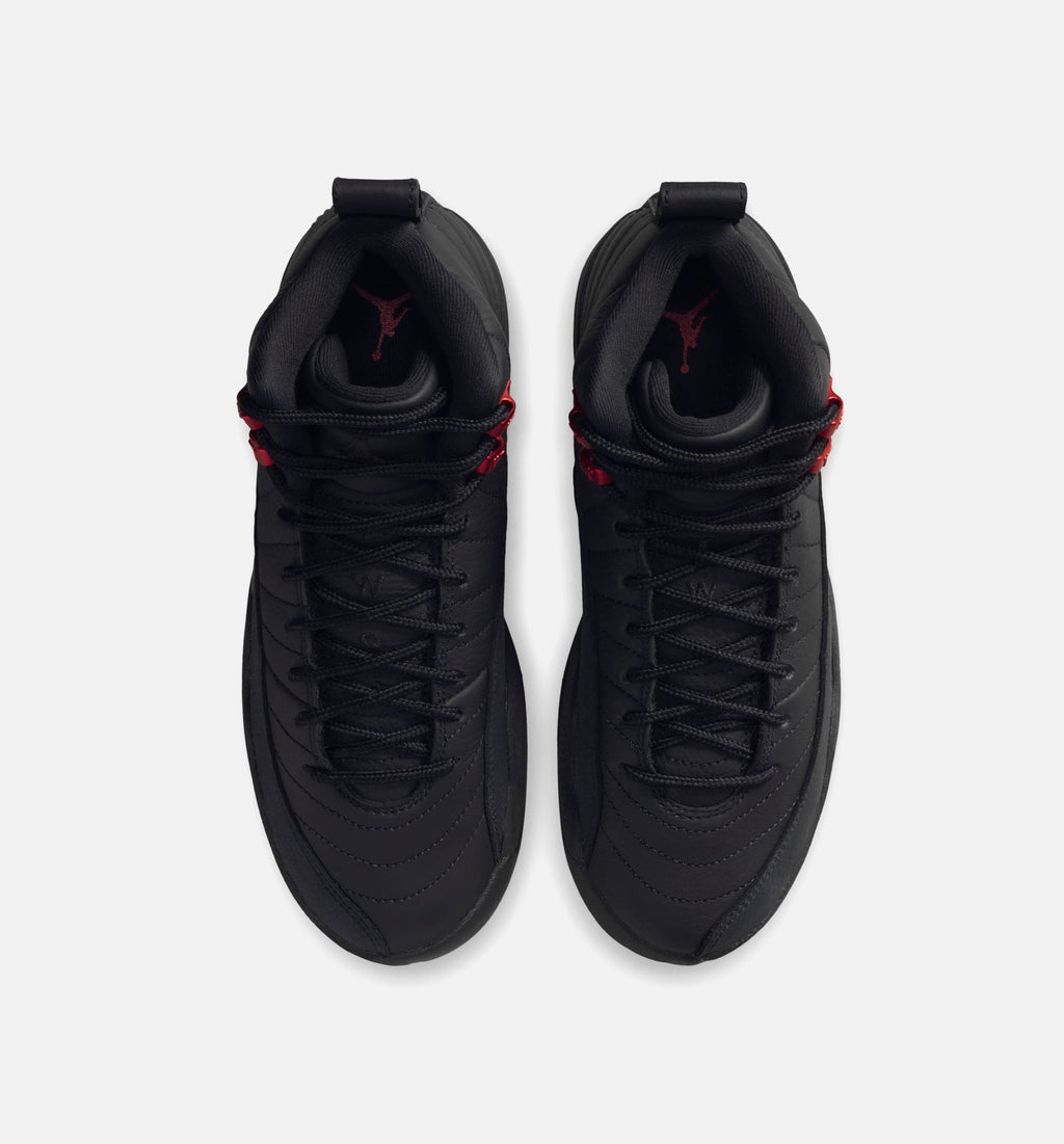 Air Jordan 12 Retro Bloodline Grade School Sneakers - Black/Varsity Red