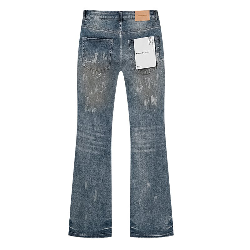 Purple Brand Distressed Flare Jeans