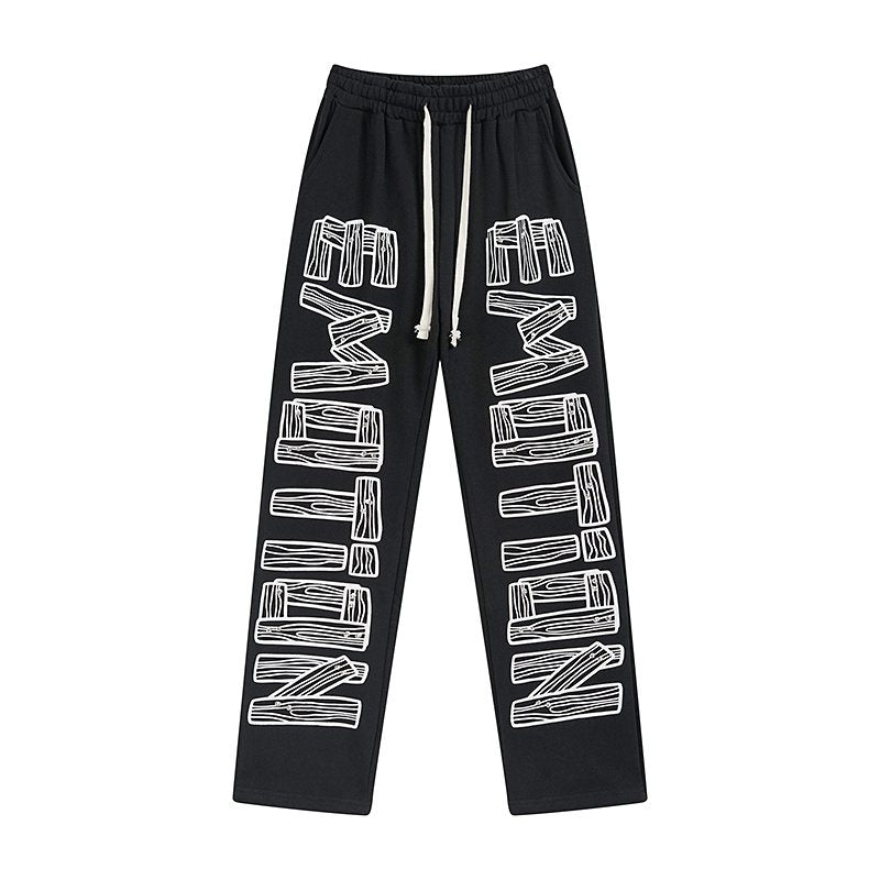 MIXED EMOTION Diamond Graphic Pants