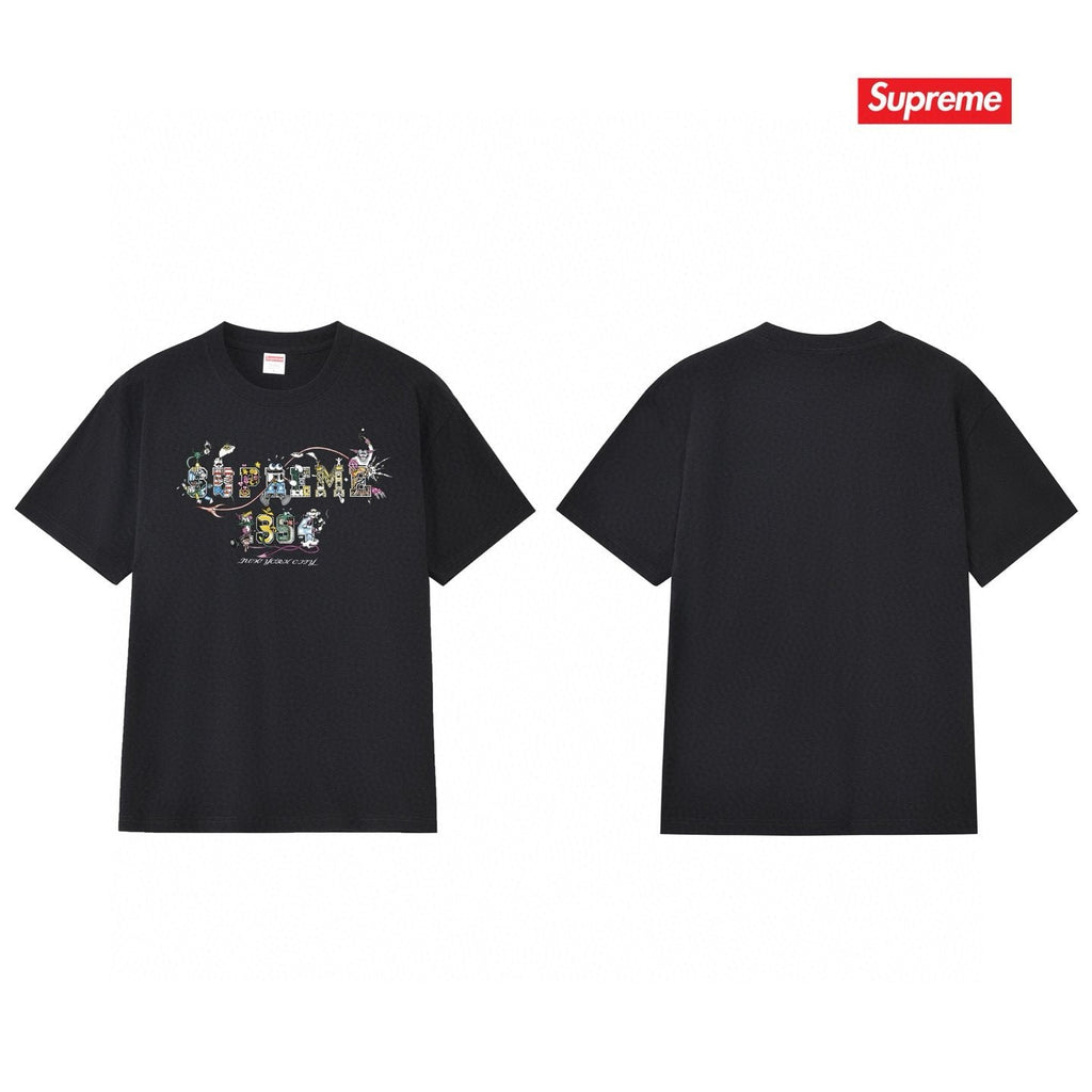 Supreme Cartoon Letter Graphic T-Shirt