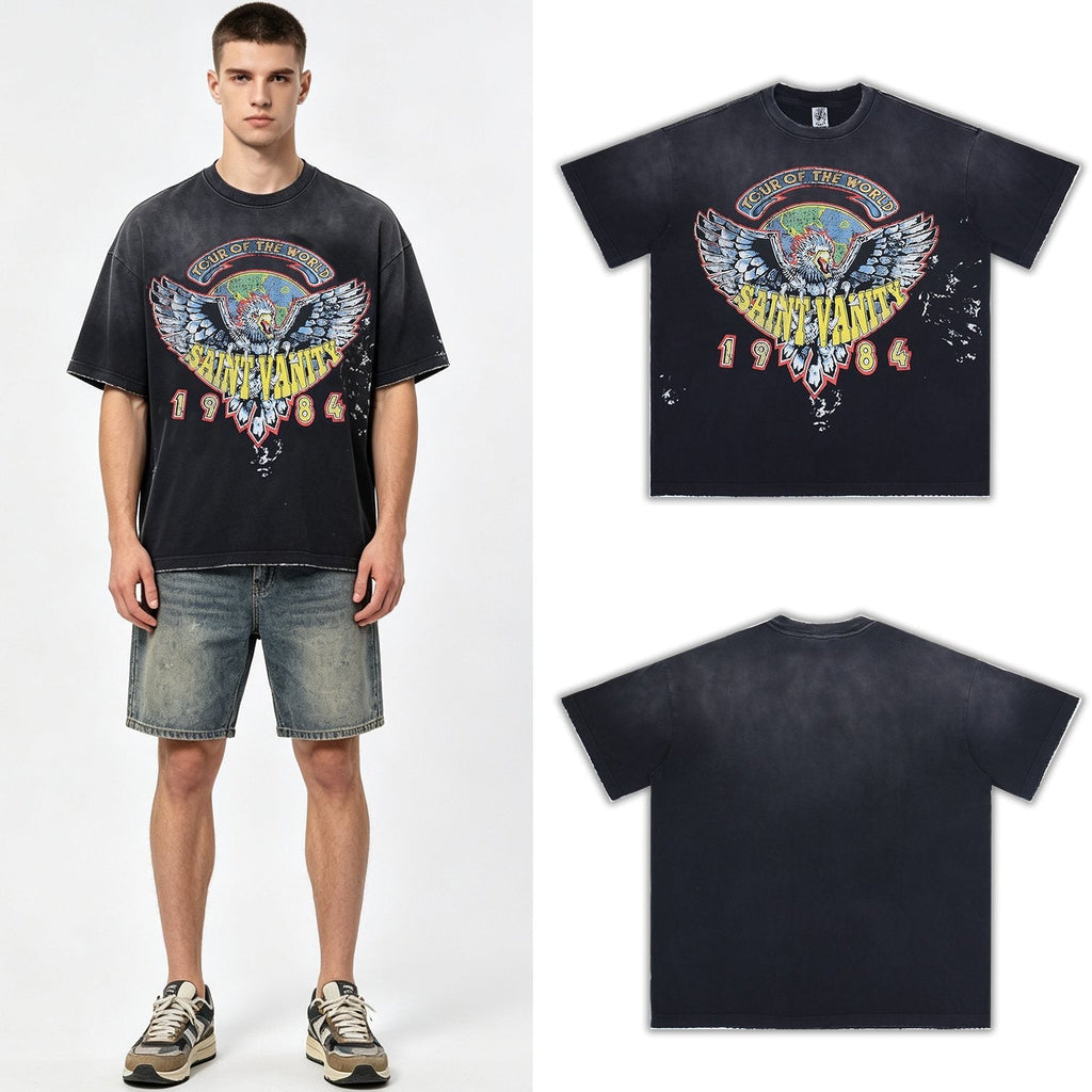 SAINT 1984 Tour Eagle Graphic T-Shirt