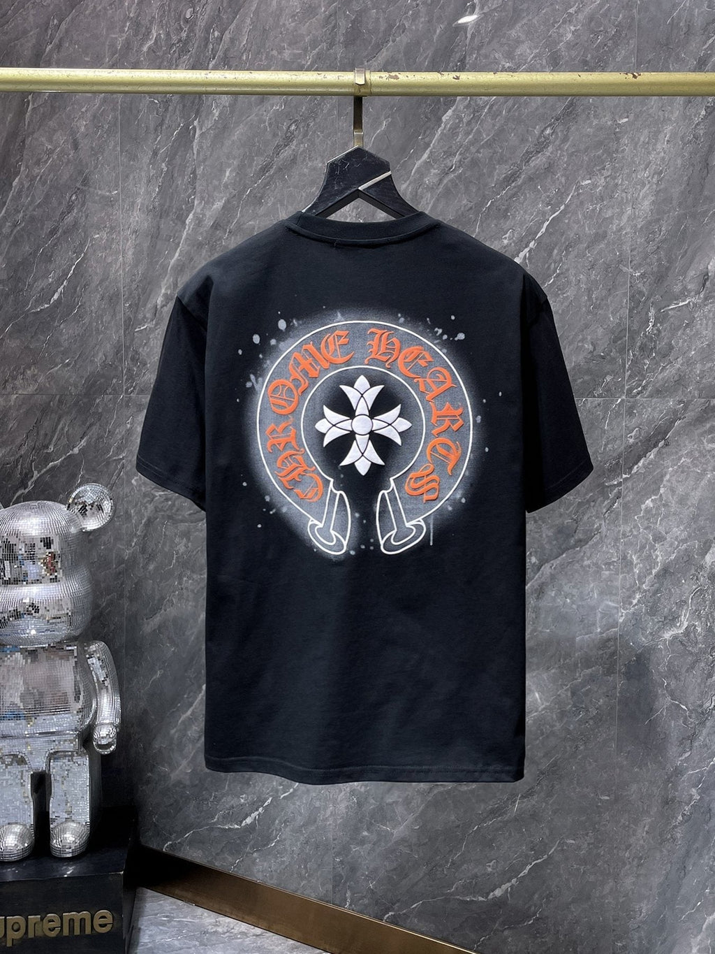 Chrome Hearts Splatter Horseshoe Graphic T-Shirt