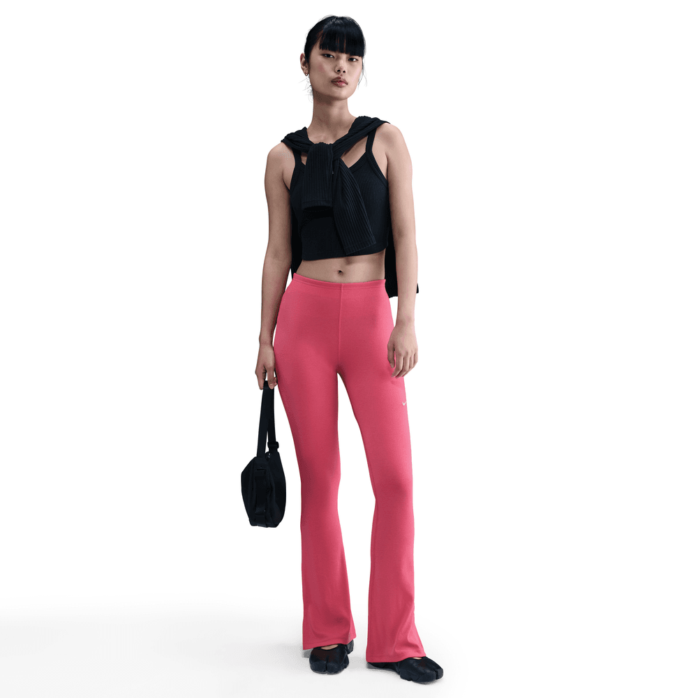 Wmns Nike Sportswear Chill Knits Tight Mini-Rib Flared Leggings