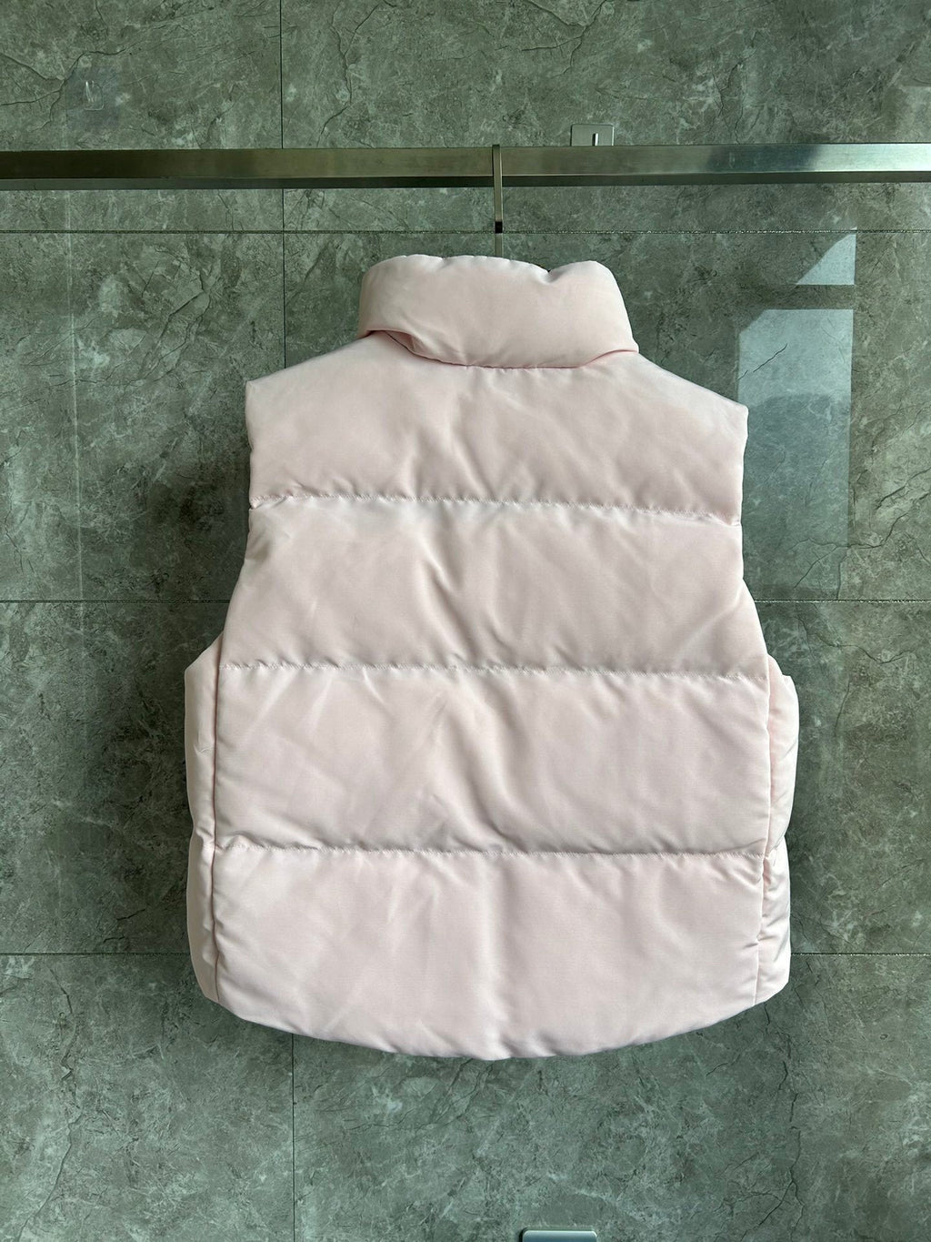 Canada Goose Puffer Vest in Blush Pink with Stand Collar