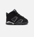 Air Jordan 6 Retro "Cap & Gown" Infant/Toddler Shoe – Black/Reflective Silver/Black