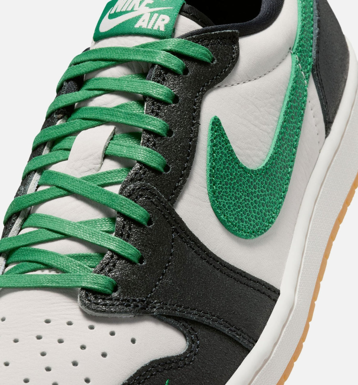 Air Jordan 1 Retro Low OG Phantom And Pine Green Men's Lifestyle Shoes - Phantom / Pine Green / Black