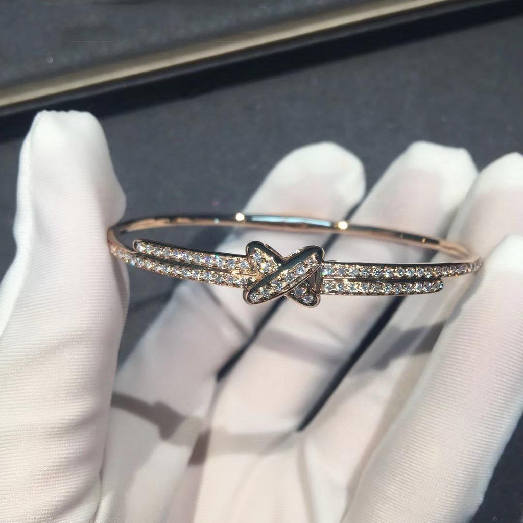 CHAUMET JEUX DE BRACELET DIAMONDS PINK GOLD