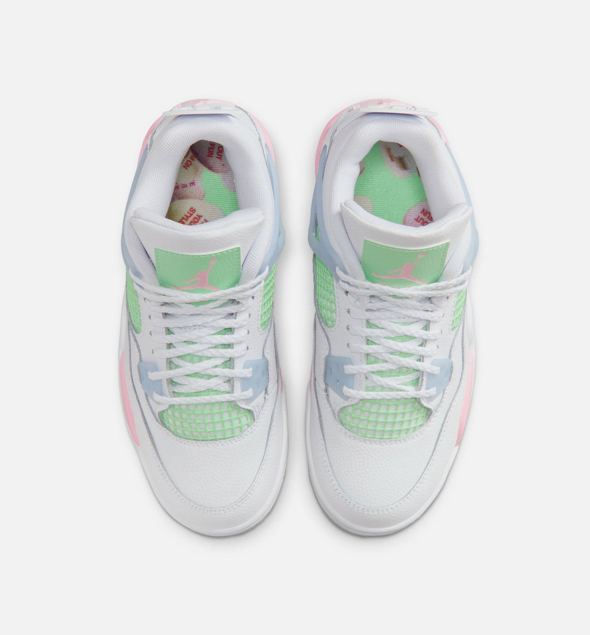 Air Jordan 4 Retro "Medium Soft Pink" Big Kids' Shoe – White/Medium Soft Pink/Half Blue