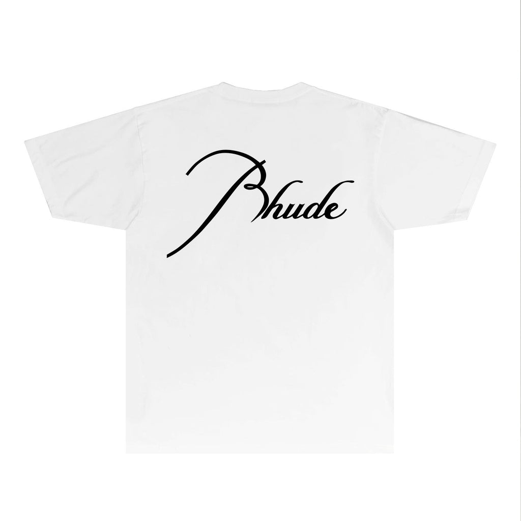 Rhude T-shirts Printed Trendy Pure Cotton