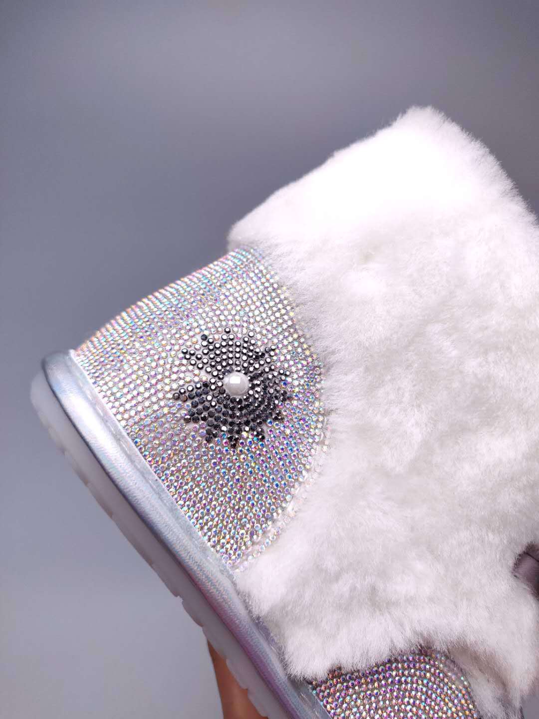 Daisy Crystal Ribbon Snow Boot — Iridescent | New Arrival | In Stock