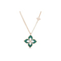 Roberto Coin Style Four-Leaf Clover Cubic Zirconia Necklace