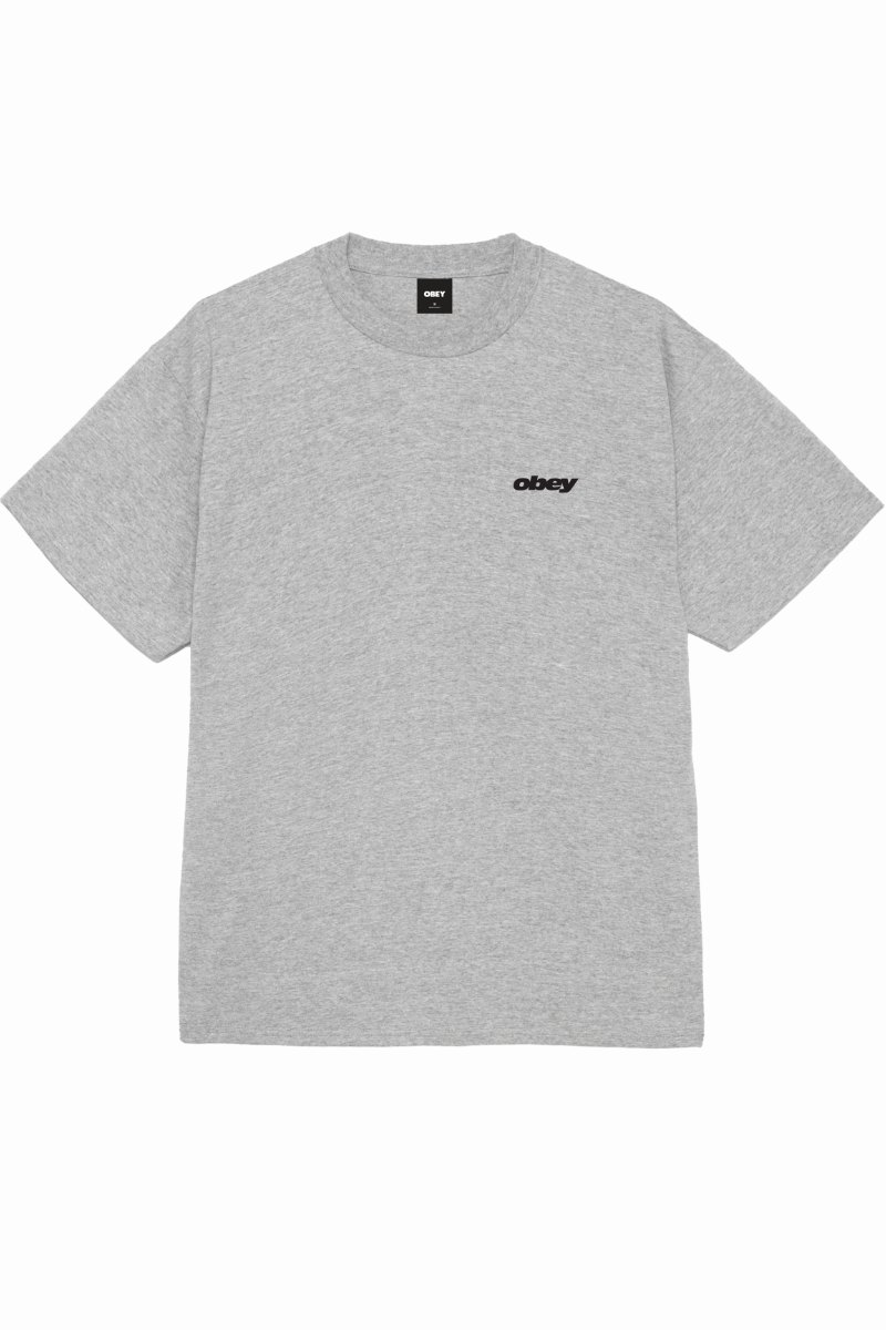 OBEY VHS T-SHIRT Heather Grey