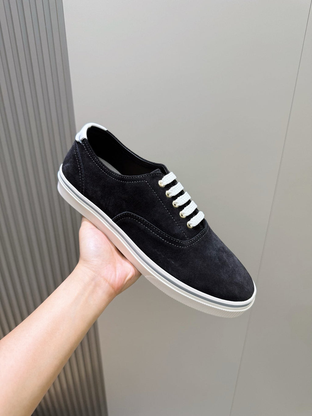 Brunello Cucinelli Black Suede Sneakers
