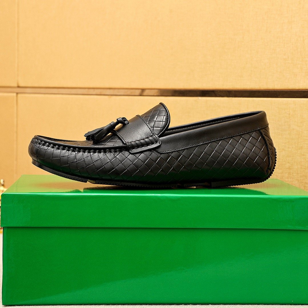Bottega Veneta Black Tassel Loafers