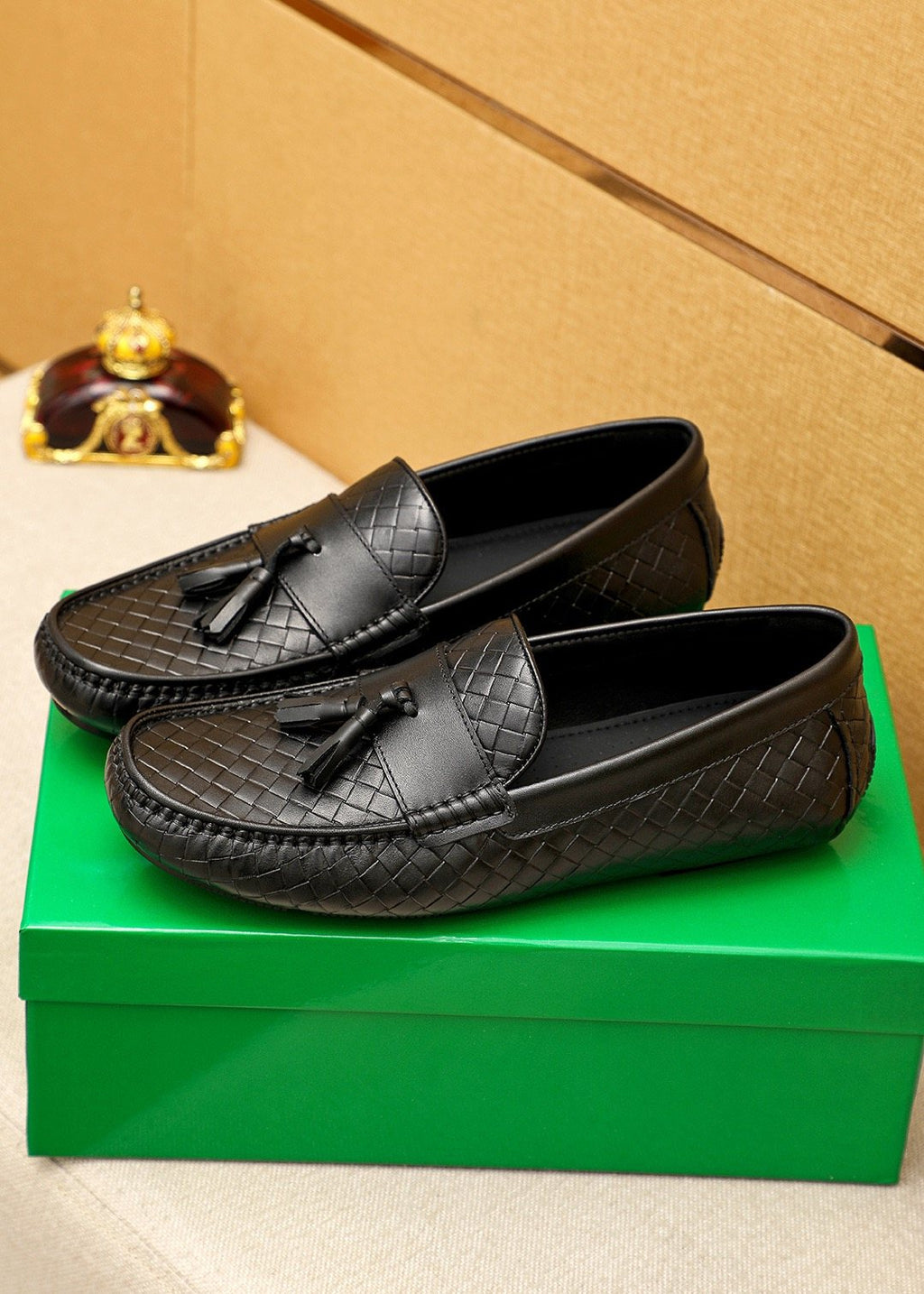 Bottega Veneta Black Tassel Loafers