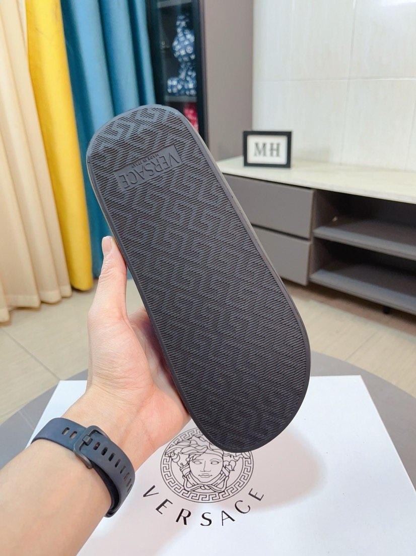 Versace Men's Graphic Slide Sandals
