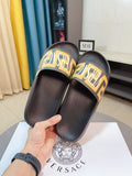 Versace Men's Graphic Slide Sandals