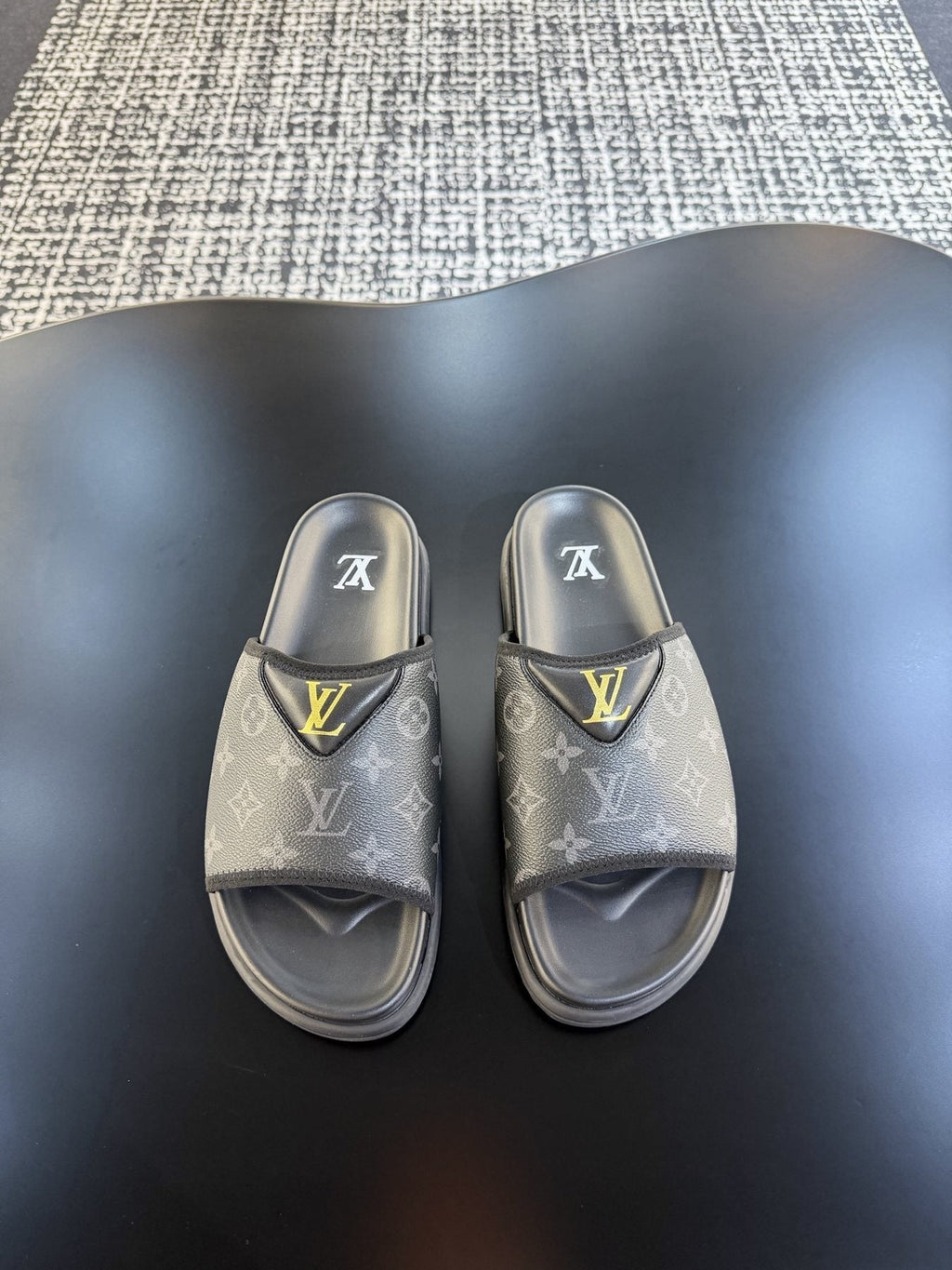 Louis Vuitton Monogram V Slide Sandals