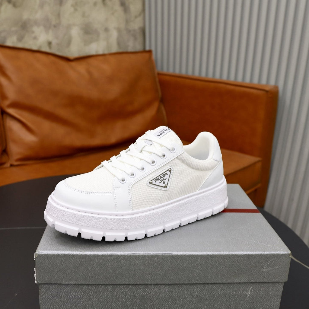 Prada Paneled Chunky-Sole Sneakers