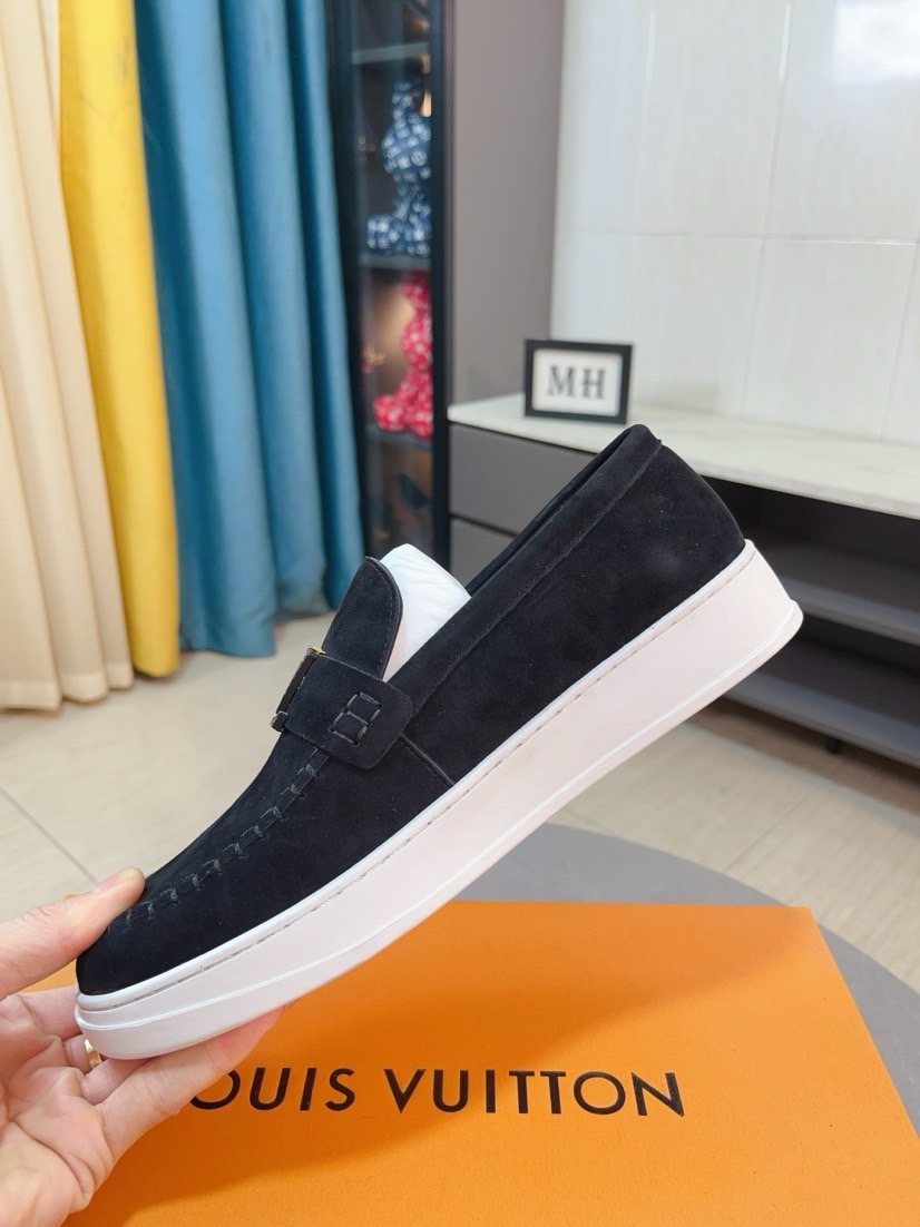 Louis Vuitton Men's Moc-Toe Slip-On Loafers