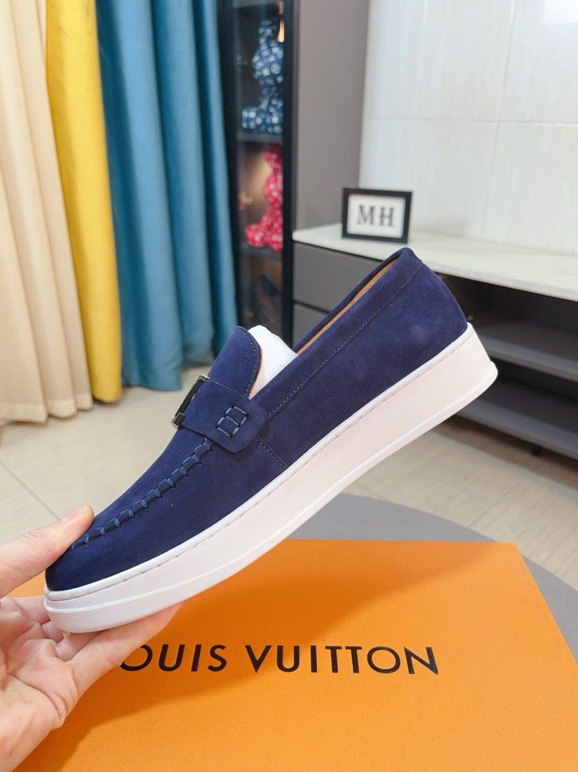 Louis Vuitton Men's Moc-Toe Slip-On Loafers