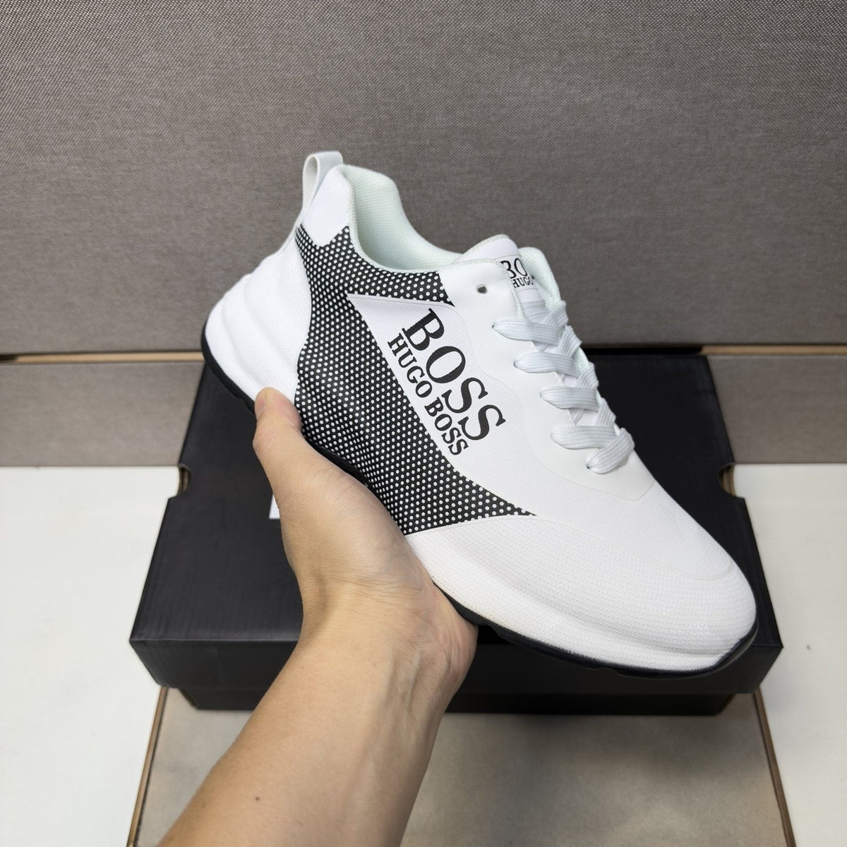 Hugo Boss Men's Mesh-Panel Sneakers