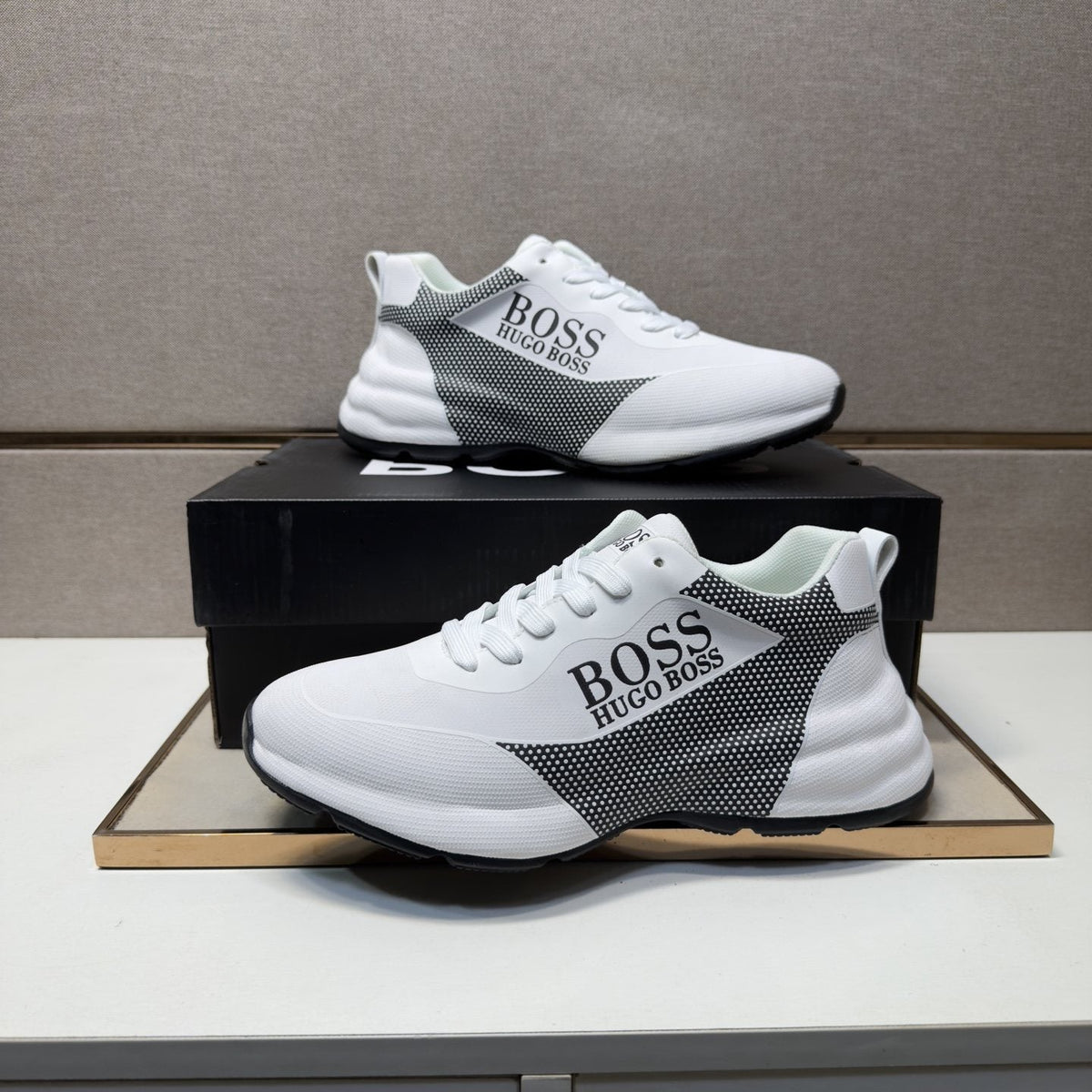 Hugo Boss Men's Mesh-Panel Sneakers
